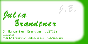 julia brandtner business card